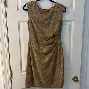 NWT- Chaps, Gold dress size 10.